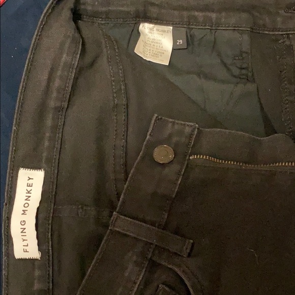 Black denim with white stripe - Picture 3 of 4